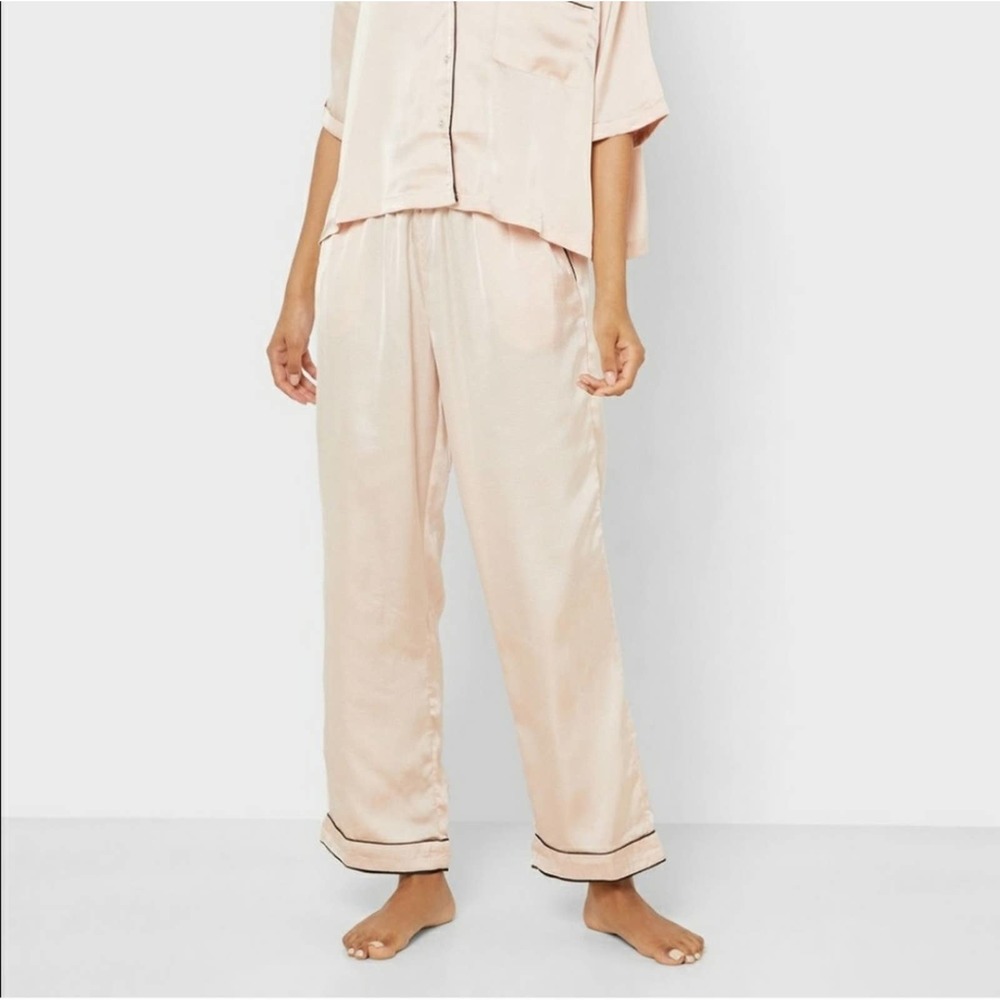 TopShop Silky Pajama Pants pink size medium